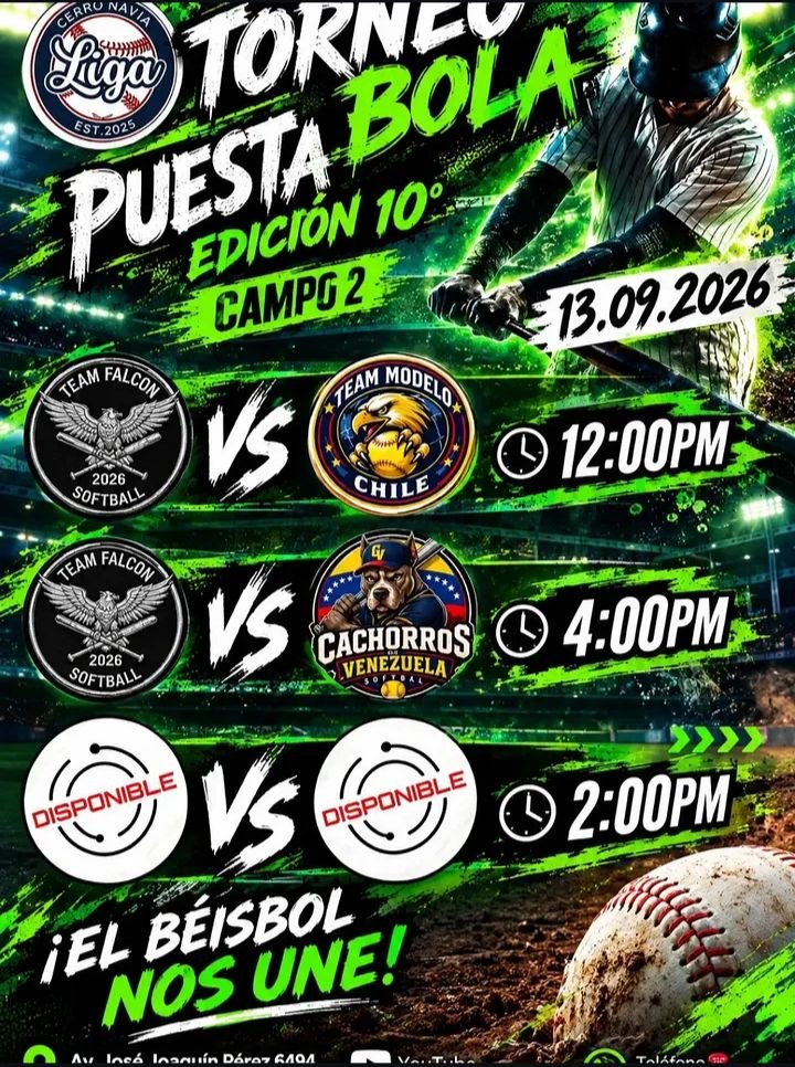 Próximos Encuentros — Bola Puesta Liga Cerro Navia